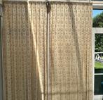 Crème/Beige Gordijnen met Klassiek Motief Lauwerkrans, Huis en Inrichting, Ophalen of Verzenden, Zo goed als nieuw, Crème, 200 cm of meer