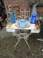 allerlei brocante bijzettafeltjes bijzet tafeltjes, Minder dan 55 cm, Rond, Hout, Ophalen