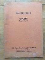 rugnevelspuit Urgent handleiding, Ophalen of Verzenden, Gelezen