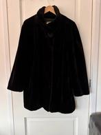 Vintage Hollywood Fake Fur Jas - Maat 36, Ophalen of Verzenden, Gedragen, Maat 36 (S), Zwart