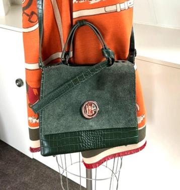 Mooi groene leren schoudertas tas NIEUWSTAAT CHCS beschikbaar voor biedingen
