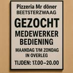 Gezocht medewerker bediening