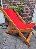 kon tiki gillis Lindgren rode vintage stoel strandstoel, Huis en Inrichting, Fauteuils, Ophalen, Gebruikt, 75 tot 100 cm