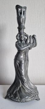 Antieke kandelaar, Antiek en Kunst, Ophalen of Verzenden, Koper of Brons