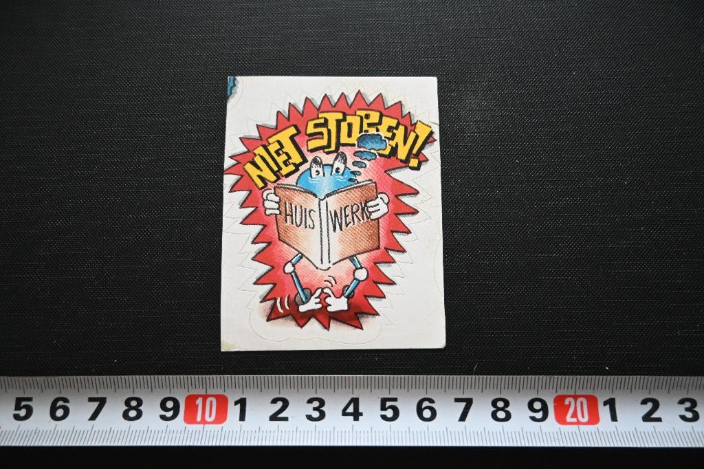 sticker strip NIET STOREN! huiswerk, Ophalen, Zo goed als nieuw