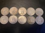 10 zilveren Wilhelmina guldens 1922-‘40, 1 gulden, Zilver, Koningin Wilhelmina, Verzenden