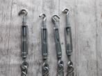4x spanschroef haak - oog 110 met ketting, Ophalen, Overige typen