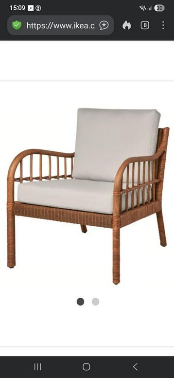 Rotan fauteuil ikea beschikbaar voor biedingen