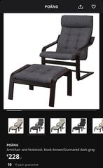 POÄNG Armchair / Footstool / Laptop Stand, Huis en Inrichting, Ophalen, Zo goed als nieuw, Minder dan 50 cm