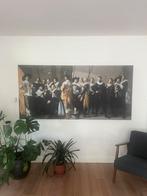 Schilderij print van Frans Hals, schutterij 110cm x 230cm, Antiek en Kunst, Ophalen
