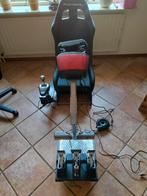 race stoel met stuur en pedalen, Ophalen, Gebruikt