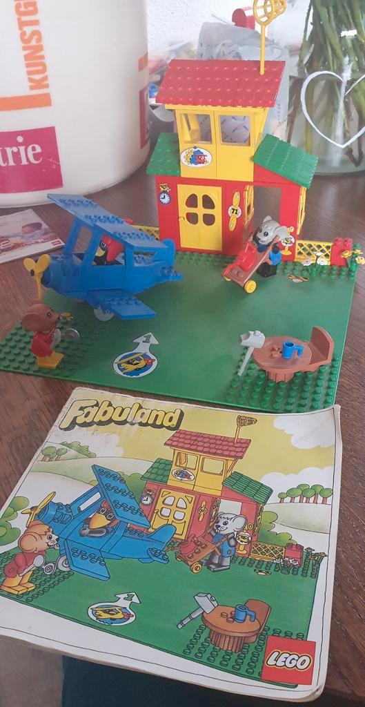 Lego Fabuland 3671 Airport/Vliegveld (jaren 80), Kinderen en Baby's, Speelgoed | Duplo en Lego, Zo goed als nieuw, Ophalen of Verzenden