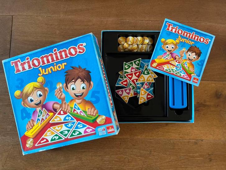 Triominos Junior, Hobby en Vrije tijd, Gezelschapsspellen | Overige, Zo goed als nieuw, Ophalen