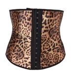 Luipaard waist trainer korset bustier panter dames vrouwen, Verzenden, Bruin, Body of Korset
