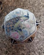 Toyo Japan Eiwa Kinsei Potje Vaas Pauw Pioenroos zeskant Bla, Antiek en Kunst, Antiek | Keramiek en Aardewerk, Ophalen of Verzenden