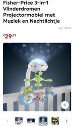 Fisher price vlinder dromen mobiel, Ophalen, Zo goed als nieuw, Speelset, Met geluid