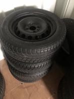 Set banden op stalen velgen voor fiat 500, Auto-onderdelen, Banden en Velgen, Ophalen, 14 inch, Gebruikt, 175 mm