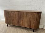 Magazijn Leegverkoop Dressoir retro Remi mangohout ribbel, Nieuw, Ophalen of Verzenden, Info@wkhome.nl, Argonweg 20 Amersfoort