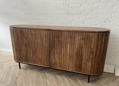 Magazijn Leegverkoop Dressoir retro Remi mangohout ribbel, Huis en Inrichting, Woonaccessoires | Overige, Nieuw, Ophalen of Verzenden