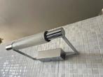 2x Wandlamp Badkamer RVS Melkglas R7S incl 1 lampje, Ophalen, Gebruikt, Glas