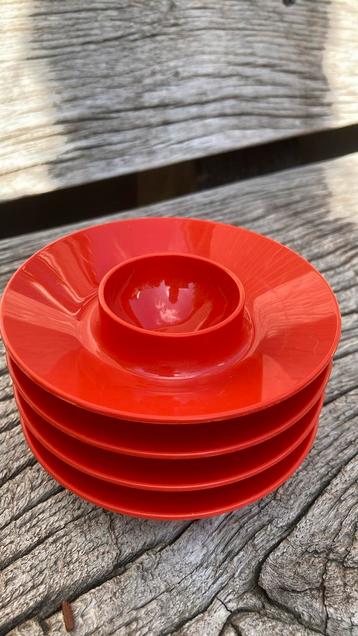 Vintage jaren 70 eierdopjes Mepal Lochem Holland 100 beschikbaar voor biedingen