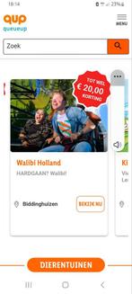 Walibi holland 4 KORTINGSKAARTEN, Tickets en Kaartjes, Recreatie | Pretparken en Attractieparken, Kortingskaart, Drie personen of meer