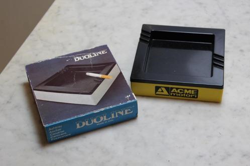 Vintage Duoline Italy Asbak Acme Motori Nieuw!!!, Verzamelen, Rookartikelen, Aanstekers en Luciferdoosjes, Nieuw, Asbak, Ophalen