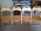 Klapstoel OTK retro vintage mid century (4X) - nette staat, Huis en Inrichting, Stoelen, Gebruikt, Hout, Ophalen