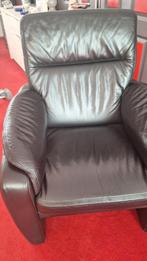 Fauteuils 2 stuks, Huis en Inrichting, Fauteuils, Ophalen, Gebruikt, 50 tot 75 cm, Leer