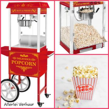 Popcornmachine te huur / verhuur / verhuur