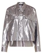 MAX MARA BLOUSE, ZILVER, MAAT 38 (NEW €280) NIEUW💖💖💖, Kleding | Dames, Blouses en Tunieken, Maat 38/40 (M), Overige kleuren