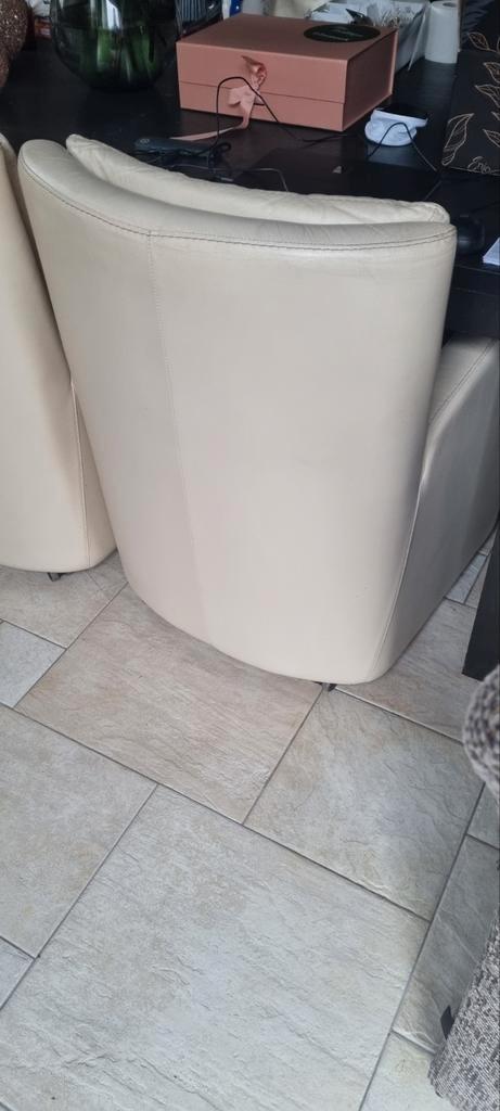 Lederen Eetkamerstoelen - Set van 6, Huis en Inrichting, Stoelen, Gebruikt, Vier, Overige kleuren, Ophalen