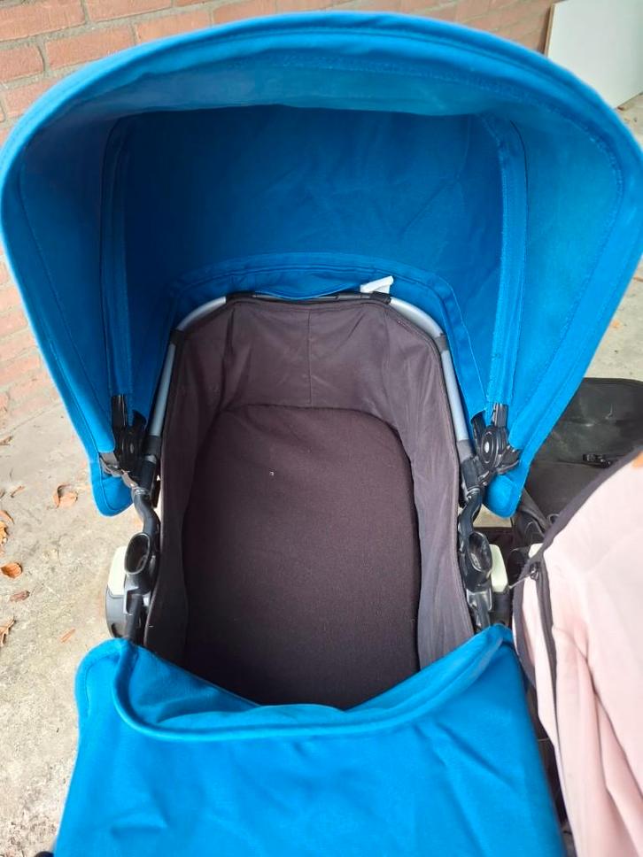 bugaboo duowagen, Kinderen en Baby's, Kinderwagens en Combinaties, Gebruikt, Combiwagen, Bugaboo, Duowagen, Luchtbanden, Met reiswieg