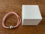 Pandora armband, 5 strengen rose koord, bolsluiting, zilver, Nieuw, Roze, Verzenden