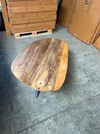 Organische salontafel 130x70cm mango incl. spinpoot, Huis en Inrichting, Tafels | Salontafels, Ophalen, 100 tot 150 cm, Nieuw