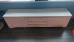 TV Meubel Hoogglans wit BESTA BURS (IKEA), Ophalen, Gebruikt, Hoogglans wit, 150 tot 200 cm