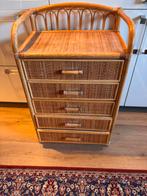 Rotan ladenkast 86 x 56 x 38 cm 5 lades, Huis en Inrichting, Kasten | Ladekasten, Ophalen, Gebruikt, 5 laden of meer, 50 tot 100 cm