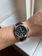 Panerai Luminor PAM00104, Ophalen of Verzenden, Zo goed als nieuw, Leer, Overige merken