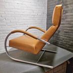 Label Gerard van de Berg, Huis en Inrichting, Fauteuils, Ophalen, Gebruikt, 50 tot 75 cm, Leer