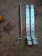 Kantalaaf sharnieren (hengen) verzinkt, Doe-het-zelf en Verbouw, Hang- en Sluitwerk, Ophalen, Nieuw, IJzer, Scharnier