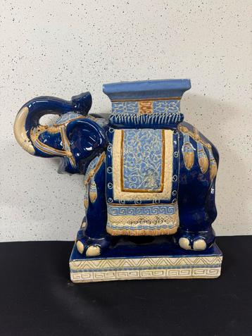 Vintage Keramiek Olifant Plantentafel XXL beschikbaar voor biedingen