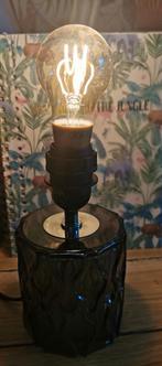 Lampvoet glas groen, Huis en Inrichting, Lampen | Tafellampen, Ophalen, Zo goed als nieuw, Glas, Minder dan 50 cm