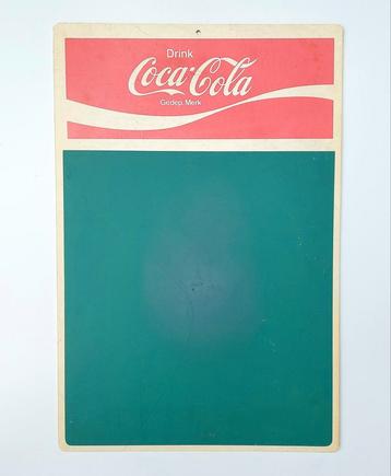 Oud Coca Cola Reclamebord Prijzenbord Krijtbord beschikbaar voor biedingen