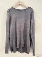 Dames lange trui grijs knit tricot top vest acryl maat M, Ophalen of Verzenden, Zo goed als nieuw, Maat 38/40 (M), Grijs