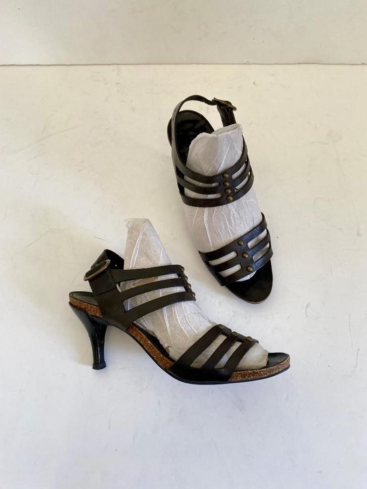 J311 Pedro Garcia maat 38 leren open designer schoenen pumps, Kleding | Dames, Schoenen, Zo goed als nieuw, Sandalen of Muiltjes