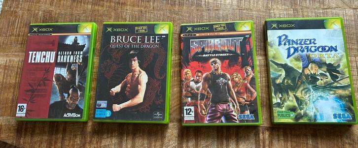 Spikeout Tenchu Panzer Dragon Bruce Lee, Spelcomputers en Games, Games | Xbox Original, Zo goed als nieuw, Avontuur en Actie, 1 speler