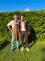 Heren 2-delig pak jack & jones, Kleding | Heren, Trouwkleding en Trouwaccessoires, Bruin, Ophalen of Verzenden, Zo goed als nieuw