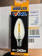 10x Wiva E14 2W LED Lampen - Nieuw, Led-lamp, Minder dan 30 watt, E14 (klein), Nieuw