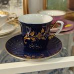 Grote theekopje . Cobalt blauw. Goud . Verguld, Ophalen of Verzenden