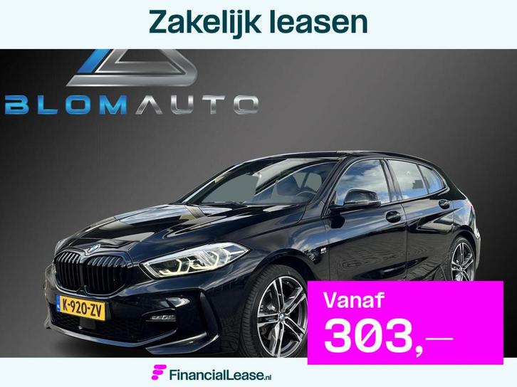 BMW 1-serie 118i M Sport LED+CARPLAY+NL AUTO+BTW, Auto's, BMW, Bedrijf, Lease, Financial lease, 1-Serie, ABS, Airconditioning